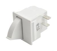 Evenoonest Refrigerator Door Light Switch 2/3 Pin AC 5A 250V, Plastic Control Switch Replacement, Rocker Lever Control Refrigerator Door Light Switch for Fridge Interior Lighting(2Normally open)