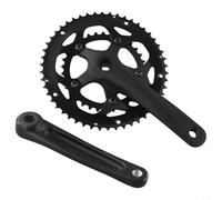 Evenoonest Road Bike Double Chainwheel Crankset 50/34T 170mm AL6061 Aluminium Square Taper Compatible with 9/10/11 Speed(type B)