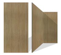 EVENRISING 4 Pack Large Acoustic Panels,47.2"X 23.6" Large Acoustical Wall Panels,Self-Adhesive Sound proof panels for walls,Acoustic Treatment for Recording Studio,Home&Office (Grey Oak, 4 Pack)