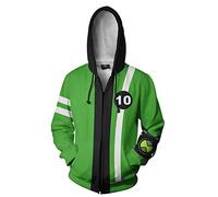 EvenShop Ben Hoodie Anime Cartoon Cosplay Jacket 3D Printed Sweatshirt, Color 12, S