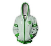 EvenShop Ben Hoodie Anime Cartoon Cosplay Jacket 3D Printed Sweatshirt (XX-Large, Color 10), Green