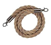 Event Crowd Control Rope Cord with ap 3.3ft Silver Ideal for Red Carpet Cinema Par and Event ment