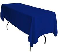 Event Decor Group 90" x 132" Rectangle Royal Blue Tablecloth for Wedding, Restaurant or Banquet