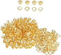 Event Decor Shop 12mm Brass Eyelets with Washers - Rust-Proof Grommets for DIY, Tarpaulin, Banners, Leather, Curtains, Vinyl, Pool Cover, Fabric, Yoga Mat - Durable & Easy to Use - Gold - 200pcs
