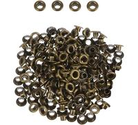 Event Decor Shop 15mm Brass Eyelets with Washers - Rust-Proof Grommets for DIY, Tarpaulin, Banners, Leather, Curtains, Vinyl, Pool Cover, Fabric, Yoga Mat - Durable & Easy to Use - Bronze - 100pcs