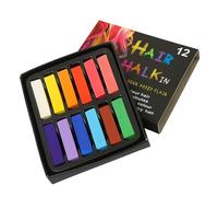 Event Decor Shop 24pcs Washable Hair Chalk Sticks - 12 Bright Colours