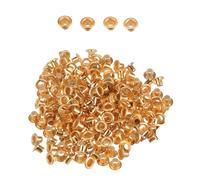 Event Decor Shop 2mm Brass Eyelets - Rust-Proof Grommets for DIY, Tarpaulin, Banners, Leather, Curtains, Vinyl, Pool Cover, Fabric, Yoga Mat - Durable & Easy to Use - Rose Gold - 100pcs