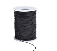 Event Decor Shop 2mm Wide Black Elastic Cord, 10 Metres