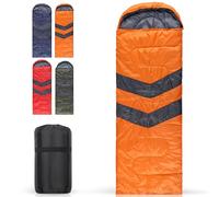 Event Decor Shop 3-4 Season Waterproof Sleeping Bag With Hood - Orange