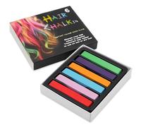 Event Decor Shop 30pcs Washable Hair Chalk Sticks - 5 Set of 6 Bright Colours Temporary Hair Colour, Non-Sticky & Easy to Apply for Festival, Halloween, Birthday Party, Fancy Dress