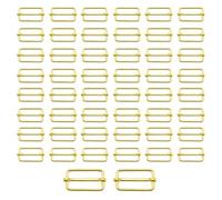 Event Decor Shop 38mm Triglide Slider Buckle Metal Adjustable Durable Lightweight Slide Buckle for Webbing Straps, Backpack, Fasteners Strap, Pet Collars and Bag Accessories, Gold, 50pcs