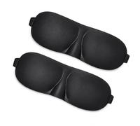Event Décor Shop 3D Eye Masks for Sleeping - Comfortable - Black, 2pcs