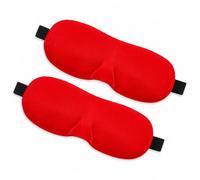 Event Décor Shop 3D Eye Masks for Sleeping - Comfortable - Red, 2pcs