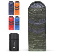 Event Decor Shop 4 Season Lightweight Waterproof Sleeping Bag for 6ft Adults, Ultralight Backpacking Sleeping Bag for Cold & Warm Weather, Perfect for Camping, Hiking, Travel, Hunting - Green