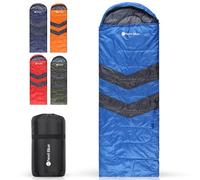 Event Decor Shop 4 Season Lightweight Waterproof Sleeping Bag for 6ft Adults, Ultralight Backpacking Sleeping Bag for Cold & Warm Weather, Perfect for Camping, Hiking, Travel, Hunting - Blue