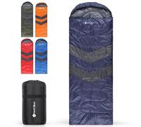 Event Decor Shop 4 Season Lightweight Waterproof Sleeping Bag for 6ft Adults, Ultralight Backpacking Sleeping Bag for Cold & Warm Weather, Perfect for Camping, Hiking, Travel, Hunting - Navy