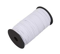 Event Decor Shop 4mm White Bungee Shock Cord, 50 Metres - Stretchy & Durable Elastic Rope for Kayaks, Tent Poles, Backpacks, DIY Craft Projects, Sewing, Boating, Biking & Outdoor Use