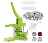 Event Decor Shop 58mm Professional Button Maker Kit, Manual Pin Badge Press Machine, Multi-Size Badge Tool with 58mm Blanks, Shells & Cutter for Logos, Schools, NGOs & Event Giveaway