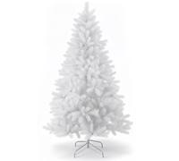 Event Decor Shop 5ft/1.5m White Artificial Xmas & Halloween Tree, PVC | 390 Bushy Tips, Alaskan Pine Gothic Style For Home, Office, Parties, Events, Retail Displays And Seasonal Festive Décor