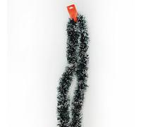 Event Décor Shop 6.5ft / 2m Green White Christmas Tinsel Garland - Shiny Metallic Foil Twist Decoration for Xmas Tree, Festive Party, Holiday Celebration, Indoor & Outdoor Home, Office & Event Décor