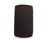 Event Decor Shop 9mm Black Wide Braided Elastic Cord - 25 Metres