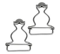 Event Decor Shop Adjustable 25mm Silver Metal Buckles - for Dungarees, Bib Overalls, Braces, Jumpsuits, Kid's Overalls, Workwear, DIY Clothing & Handbags, Pack 4