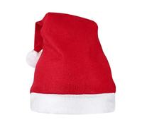 Event Decor Shop Classic Christmas Santa Hat, Red Velvet Santa Claus Hat with White Trim & Soft Pompom, Adult Holiday Outfit Accessory for Xmas Parties, Gifts & Seasonal Dcor (100 PCs)