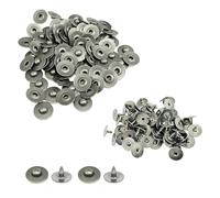 Event Decor Shop Denim Rivets for Jeans, Brass Hat Rivets for Clothing Repair, Leathercraft & DIY Crafts, Fashion Accessories, 7mm, Silver, 1000pcs