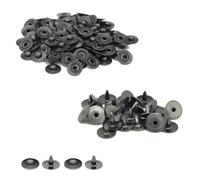 Event Decor Shop Denim Rivets for Jeans, Brass Hat Rivets for Clothing Repair, Leathercraft & DIY Crafts, Fashion Accessories, 7mm, Dark Brown, 50pcs