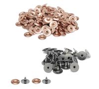 Event Decor Shop Denim Rivets for Jeans, Brass Hat Rivets for Clothing Repair, Leathercraft & DIY Crafts, Fashion Accessories, 7mm, Copper, 1000pcs