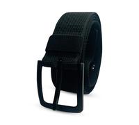 Event Decor Shop Durable Tactical Woven Belt for Men - Adjustable Zinc Alloy Buckle, Heavy-Duty Nylon Webbing, 125cm, Military Style Work Belt for Outdoor, Security, Hiking (Black)