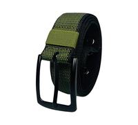 Event Decor Shop Durable Tactical Woven Belt for Men - Adjustable Zinc Alloy Buckle, Heavy-Duty Nylon Webbing, 125cm, Military Style Work Belt for Outdoor, Security, Hiking (Green)
