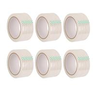 Event Decor Shop Heavy-Duty Clear BOPP Tape 48 mm × 66 metres - 6 Pack Professional Transparent Adhesive Rolls for Sealing Parcels, Crafting, Office & Warehouse Use