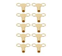 Event Decor Shop Solid Brass 5mm Universal Radiator Bleed Key - 10 Pack | Heavy-Duty Valve Key for Air Venting and Bleeding UK Radiators, Ideal Plumbing Tool for Central Heating Systems