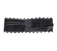 Event Decor Shop Women's Waist Belt Hollow Lace Obi Cinch Wrap - PU Leather Bow Tie Wide Waistband for Wedding Dresses, One-Piece Outfits, Gowns, Formal & Daily Wear, 100mm Wide, 98" Long - Black
