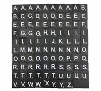 Event Decor Shop Wooden Scrabble Letter Tiles - Printed Alphabet Replacement Letters for Board Games, Crafts, DIY Projects, Spelling Learning & Wall Art (Black, 100pcs)