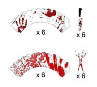 Event Horizon Book Blood Hand Cake Around And The Card For Halloween Night (Red, One Size)