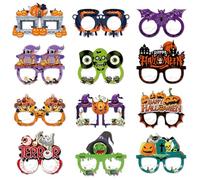 Event Horizon Shirt Party Glasses Glitter Eyeglasses Halloween Photo Booth Props Halloween Decorations With Pumpkin Novelty Eyewear Event Dress for Women Formal (C, 14x13x6)