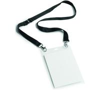 Durable A6 Name Badge with Black Textile Lanyard (Pack of 10) 852501