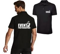 Event Photographer Polo Shirt Wedding Photo Shot Photography Job Workwear Polo Tee Top Event Festive Selfie Click Photographer (Black, 3XL, 3X_l)
