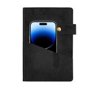 Event Planner Notebook, Things to Do Notepad - 2025 PU Leather Activity Journal - Portable Notepad for 365 Days Planner Business, Study, Schedule