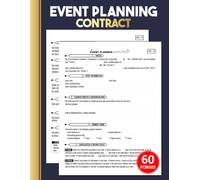 Event Planning Contract: Service Agreement Logbook for Parties & Weddings To Manage Client Details, Deposits, Cancellations & Notes | 60 Forms
