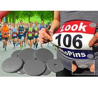 EventClip Race Bib Clips X 4 - GREY. Snap-Lock for Securing Running and Cycling Numbers. Made with Recycled Plastic The Original Est 2012 Far better than Magnets.
