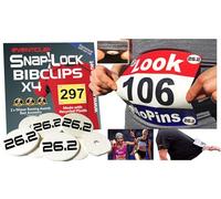 EventClip Race BibClips X 4-26.2 Proven Snap-Lock for Securing Running and Cycling Numbers. Made in the UK with Recycled Plastic Est 2012 Far better than Magnets. Fed up with Safety Pins?