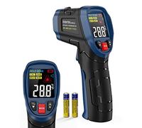 Eventek Infrared Thermometer Non-Contact Digital Laser Temperature Gun Color Display -58℉～1112℉(-50℃～600℃) Adjustable Emissivity - for Cooking/BBQ/Pizza Oven/Freezer/Fridge (Not for Human)