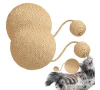 Eventerde Cat Scratcher Ball - Multipurpose Cat Toy Sisal Ball Rabbit Scratch Toy,Creative Interactive Pet Toy at Scratching Board for Cats Rabbits Guinea Pigs