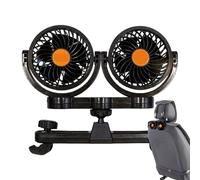 Eventerde Fan for car back seat, car seat fans, car seat cooling system, portable adjustable plug and play double valve cooling system for children, pets, dogs, trucks, camping and travel