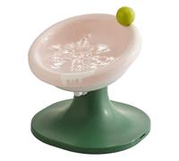 Eventerde Raised Dog Bowls, Cat Food Bowl, Tilted Cat Food Dish, Whisker Friendly Feeder Stand, Adjustable Size, Cute Pet Food Dish for Homes