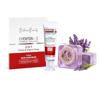 Eventon-C Skin Brightening Cream & Herbal Soap Combo - Pack of 2 | Vitamin C Glow Formula | Deep Cleansing, Acne Care & Even Skin Tone | Multiple Herbal Soap Variants | For Men & Women (purple)