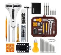 Eventronic Watch Repair Kit 154PCS, Professional Watch Battery Replacement Kit, Spring Bar Tool Set, Watch Repair Watchmaker Tool Bag, Watch Band Link, Watch Back Removal Tool for Link Removal